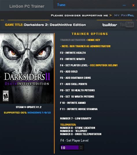 darksiders ii deathinitive edition trainer|Darksiders 2 Deathinitive Edition v2.1.0.4 (gog) +18 Trainer.